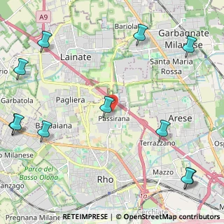 Mappa Via S. Pio X, 20017 Rho MI, Italia (3.18182)