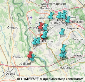 Mappa Via Roma, 20022 Castano Primo MI, Italia (6.57667)