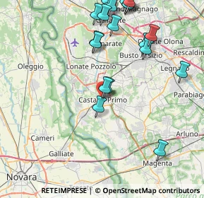 Mappa Via Roma, 20022 Castano Primo MI, Italia (9.628)