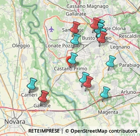 Mappa Via Roma, 20022 Castano Primo MI, Italia (8.01294)