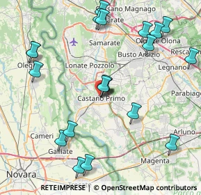 Mappa Via Roma, 20022 Castano Primo MI, Italia (9.5245)