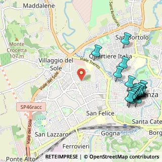 Mappa Via Battaglione Vicenza, 36100 Vicenza VI, Italia (1.3995)