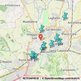 Mappa Via Battaglione Vicenza, 36100 Vicenza VI, Italia (1.73)
