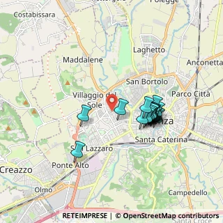 Mappa Via Battaglione Vicenza, 36100 Vicenza VI, Italia (1.48412)