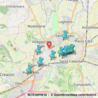 Mappa Via Battaglione Vicenza, 36100 Vicenza VI, Italia (1.61182)
