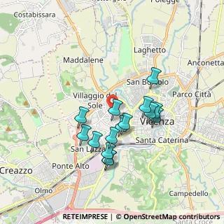 Mappa Via Battaglione Vicenza, 36100 Vicenza VI, Italia (1.53067)