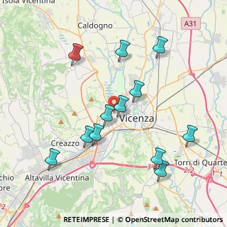 Mappa Via Battaglione Vicenza, 36100 Vicenza VI, Italia (3.97333)