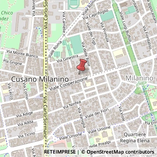 Mappa Viale Cooperazione, 19, 20095 Cusano Milanino, Milano (Lombardia)