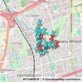 Mappa Via Isonzo, 20095 Cusano Milanino MI, Italia (0.2575)