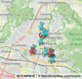 Mappa Via dei Bagni, 25128 Brescia BS, Italia (1.38545)