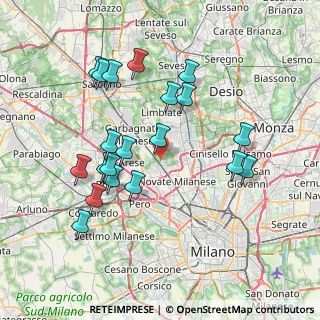 Mappa Via Pietro Verri, 20021 Bollate MI, Italia (7.535)