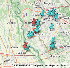 Mappa Via Malpaga, 20022 Castano Primo MI, Italia (6.65556)