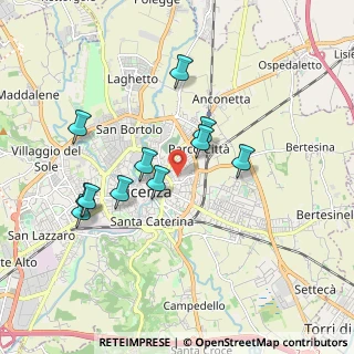 Mappa Via G. E. di Velo, 36100 Vicenza VI, Italia (1.71273)