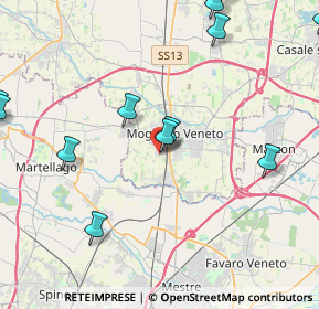 Mappa Via Evangelista Torricelli, 31021 Mogliano Veneto TV, Italia (5.37667)