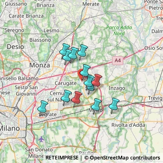 Mappa Pessano Con Bornago, 20060 Pessano Con Bornago MI, Italia (5.28769)
