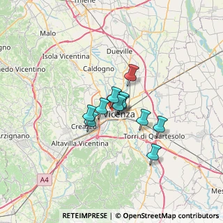 Mappa Stradella dei Cappuccini, 36100 Vicenza VI, Italia (3.97636)