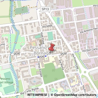 Mappa Piazza Castello, 20060 Pessano Con Bornago MI, Italia, 20060 Pessano con Bornago, Milano (Lombardia)
