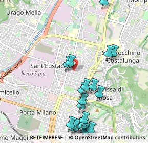 Mappa Via della Valle, 25128 Brescia BS, Italia (1.207)