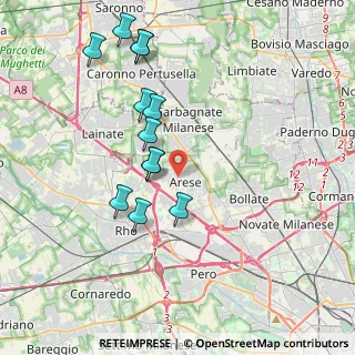 Mappa , 20020 Arese MI, Italia (3.80333)