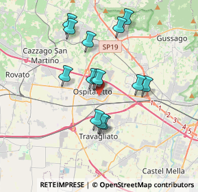 Mappa Via G. la Pira, 25035 Ospitaletto BS, Italia (3.14286)