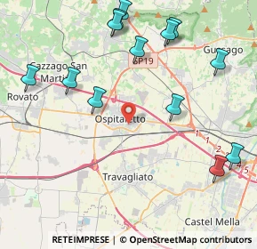 Mappa Via G. la Pira, 25035 Ospitaletto BS, Italia (4.98308)