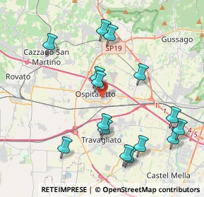 Mappa Via G. la Pira, 25035 Ospitaletto BS, Italia (4.31133)