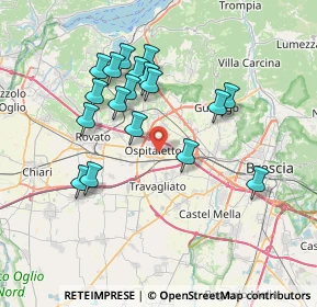 Mappa Via G. la Pira, 25035 Ospitaletto BS, Italia (6.85056)