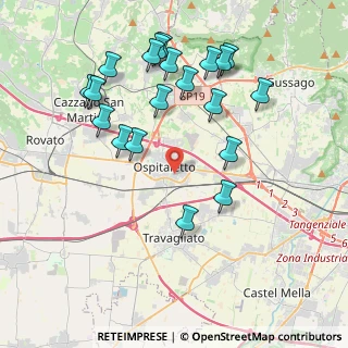 Mappa Via G. la Pira, 25035 Ospitaletto BS, Italia (4.2135)