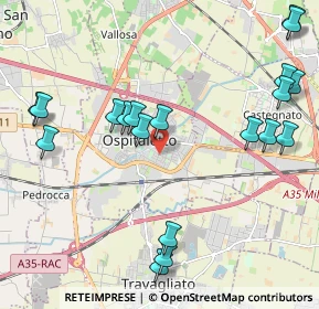 Mappa Via G. la Pira, 25035 Ospitaletto BS, Italia (2.48368)