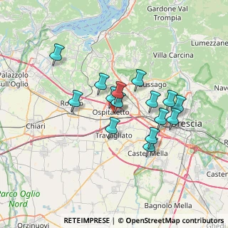 Mappa Via G. la Pira, 25035 Ospitaletto BS, Italia (5.75267)
