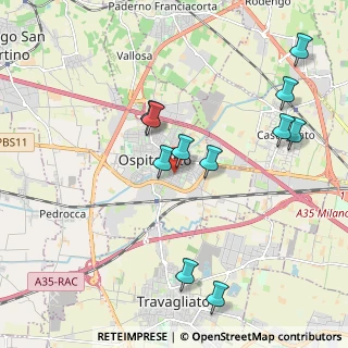 Mappa Via G. la Pira, 25035 Ospitaletto BS, Italia (2.06091)