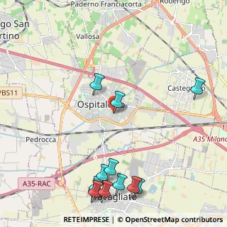 Mappa Via G. la Pira, 25035 Ospitaletto BS, Italia (2.74)
