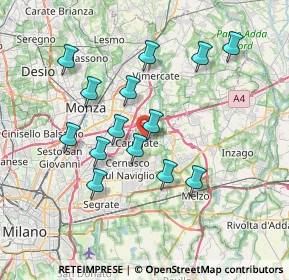 Mappa Via Fossati, 20061 Carugate MI, Italia (6.74643)