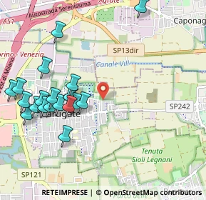 Mappa Via Fossati, 20061 Carugate MI, Italia (1.145)