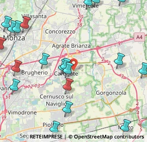 Mappa Via Fossati, 20061 Carugate MI, Italia (5.781)