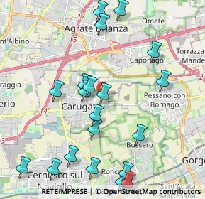 Mappa Via Fossati, 20061 Carugate MI, Italia (2.3165)