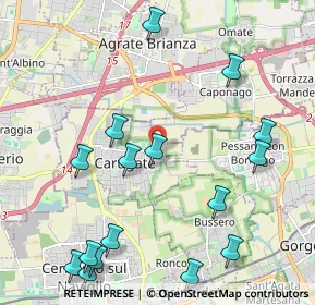 Mappa Via Fossati, 20061 Carugate MI, Italia (2.5875)