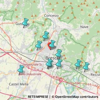 Mappa Via Lodovico Pavoni, 25128 Brescia BS, Italia (3.78182)