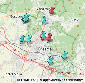 Mappa Via Lodovico Pavoni, 25128 Brescia BS, Italia (3.35417)