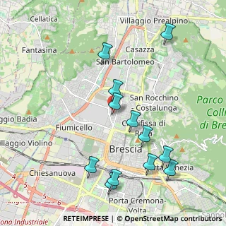 Mappa Via Lodovico Pavoni, 25128 Brescia BS, Italia (2.15833)