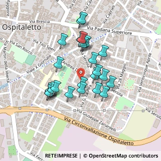Mappa Via A. Doria, 25035 Ospitaletto BS, Italia (0.2)