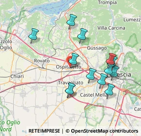 Mappa Via Gaetano Salvemini, 25035 Ospitaletto BS, Italia (7.39615)