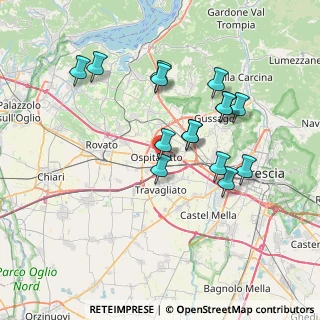 Mappa Via A. Doria, 25035 Ospitaletto BS, Italia (6.776)