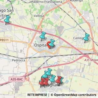Mappa Via A. Doria, 25035 Ospitaletto BS, Italia (2.86)