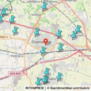 Mappa Via A. Doria, 25035 Ospitaletto BS, Italia (3.352)
