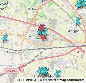 Mappa Via A. Doria, 25035 Ospitaletto BS, Italia (2.75882)