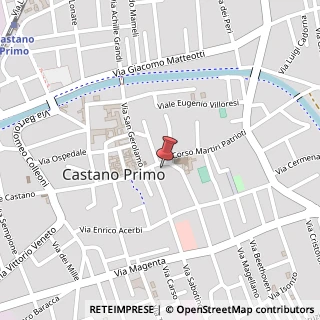 Mappa Piazza Giuseppe Mazzini, 4, 20022 Castano Primo, Milano (Lombardia)