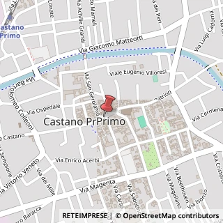 Mappa Via San Gerolamo, 3, 20022 Castano Primo, Milano (Lombardia)