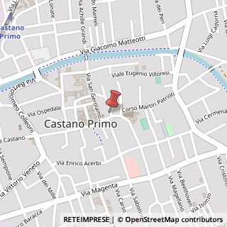 Mappa Piazza Giuseppe Mazzini, 93, 20022 Castano Primo, Milano (Lombardia)