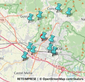 Mappa Via Niccolò Paganini, 25127 Brescia BS, Italia (3.65154)